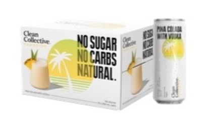 .  Clean Collective Pina Colada 5% 12 Pack 250mL Cans (New) (Due October) - (HO-BS)