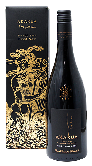 .Akarua The Siren Pinot Noir Gift Box 2023 750mL (New-TLT) (Due Soon)