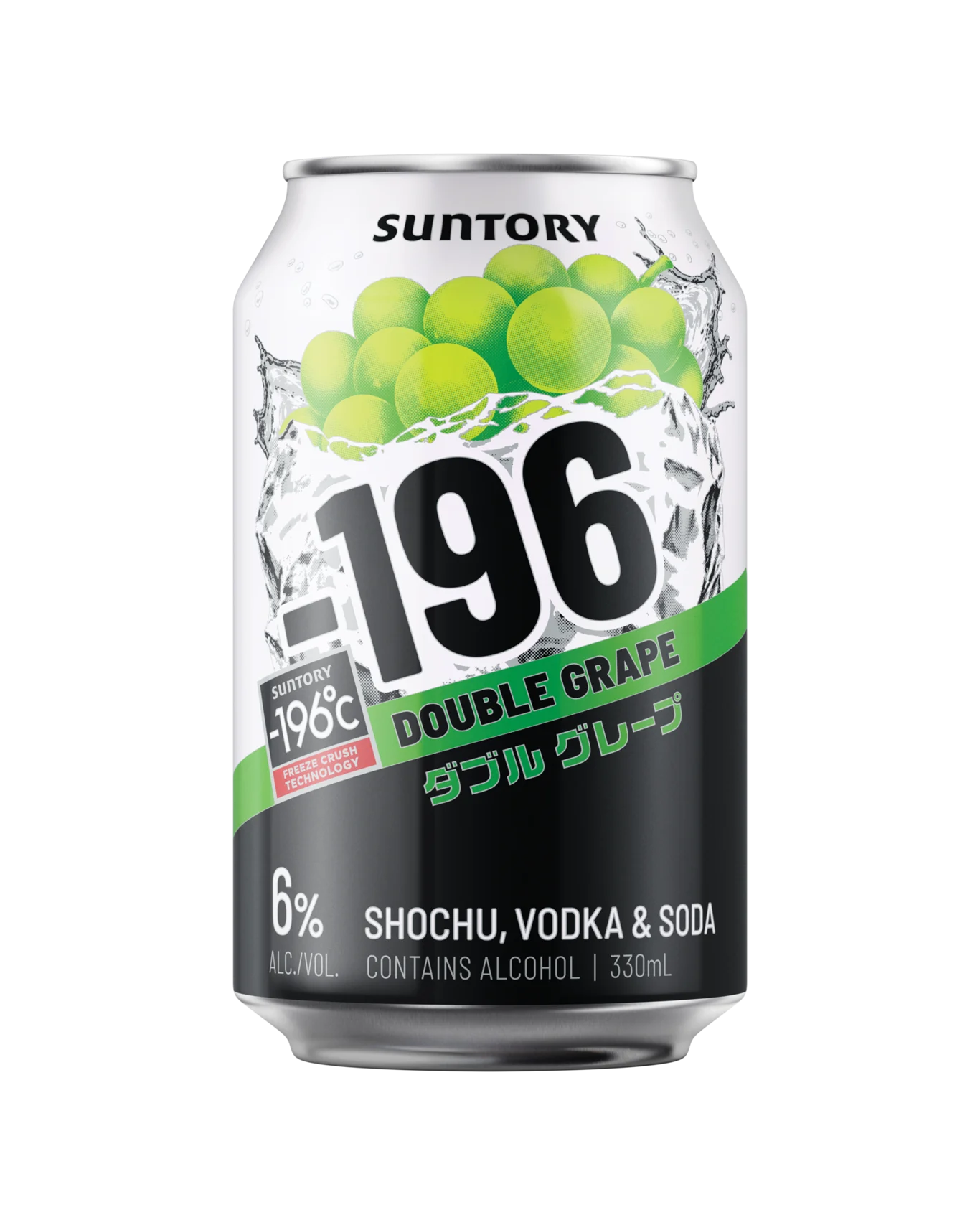 . -196 Vodka Seltzer Double Grape 6% 330mL 4 Pack Cans (New) (Due Early January)