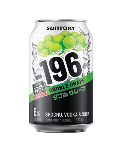 . -196 Vodka Seltzer Double Grape 6% 330mL 4 Pack Cans (New) (Due Early January)