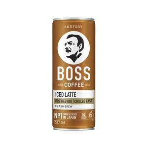 Boss Coffee Iced Latte 237mL Can