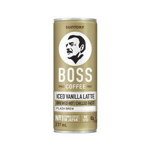 Boss Coffee Iced Vanilla Latte 237mL Can