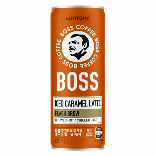 Boss Iced Caramel Latte 237mL (New)