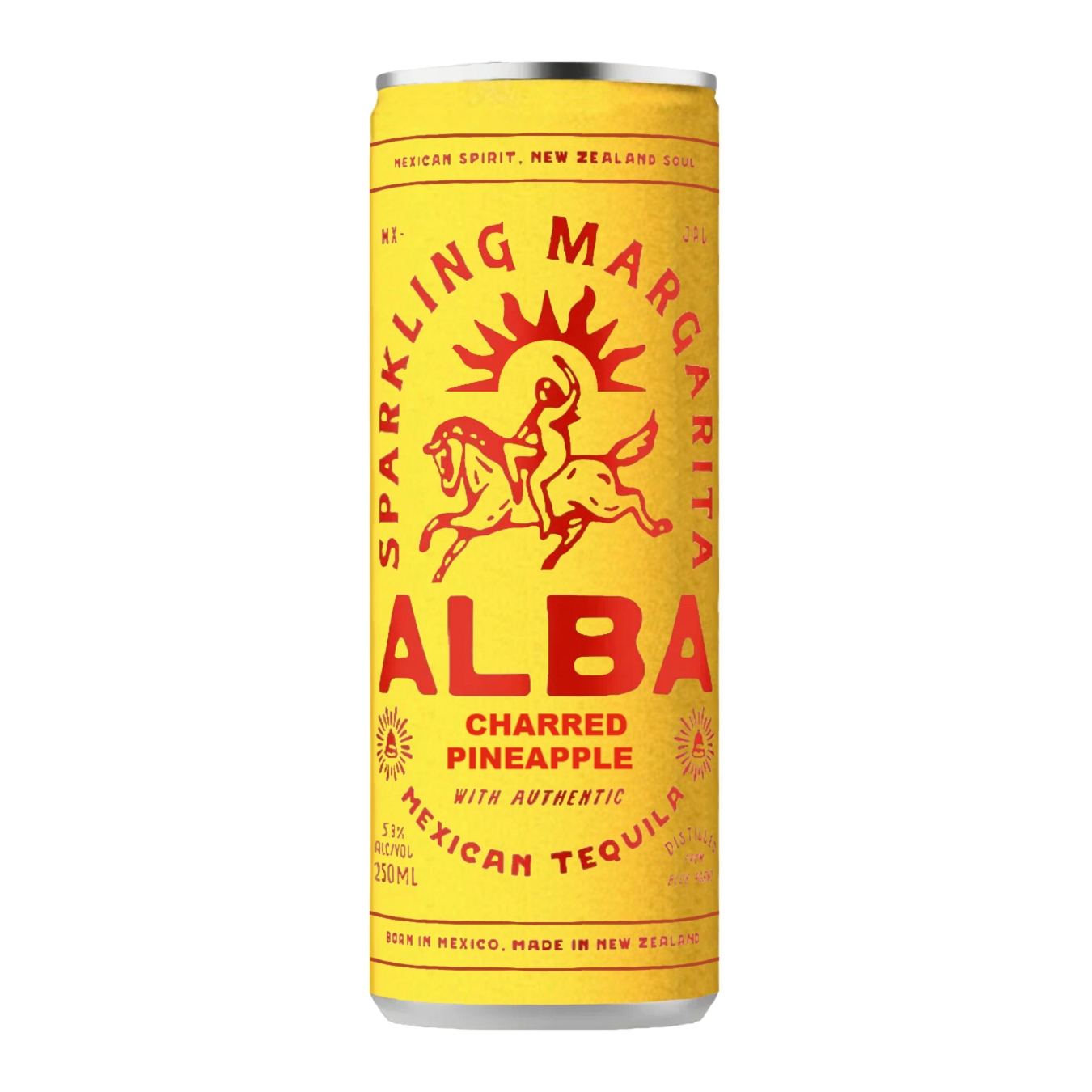 Alba Sparkling Charred Pineapple Margarita 10 Pack 250mL Cans (New)