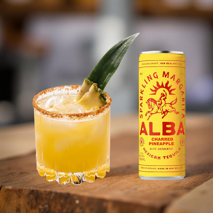 Alba Sparkling Charred Pineapple Margarita 10 Pack 250mL Cans (New)