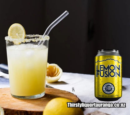 HBBC Hard Lemon Fusion 4 Pack Cans 330mL (New)