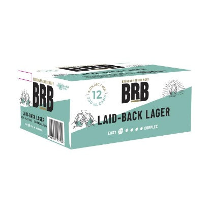 BRB Laid Back Lager 12 Pack 330ml Cans (New)