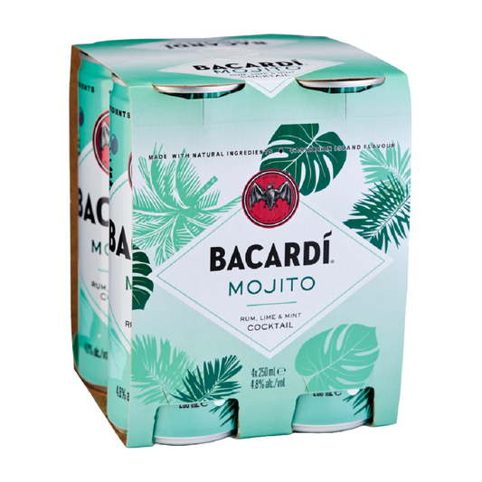 Bacardi Mojito 4 Pack 250ml Cans