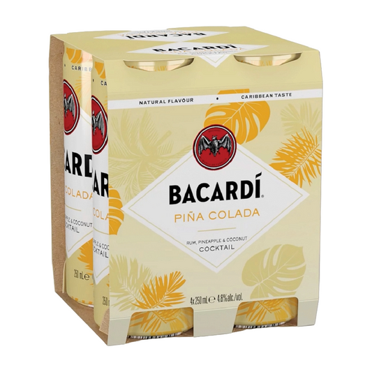 Bacardi Pina Colada 4 Pack 250ml Cans