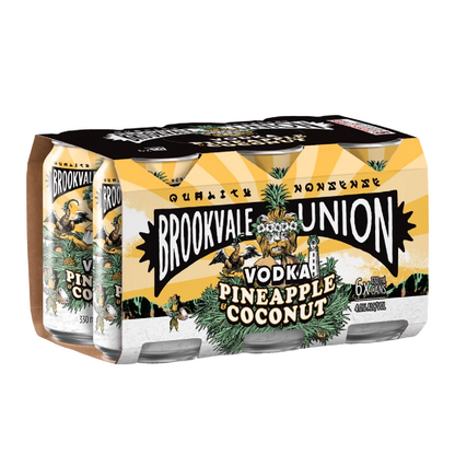 Brookvale Union Pineapple Coconut 6 Pack 330mL Cans - (HO-BS) - Hybrid