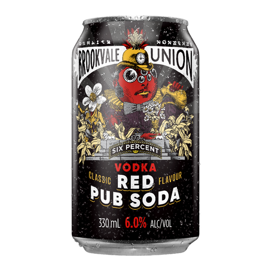 Brookvale Union Red Pub 6% 10 Pack 330mL Cans (New)  (HO-BS)