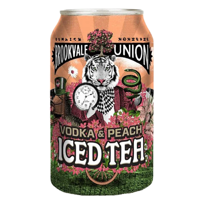 . Brookvale Union Vodka & Peach Iced Tea 4% 6 Pack 330ml Cans (New) (Due Early June)