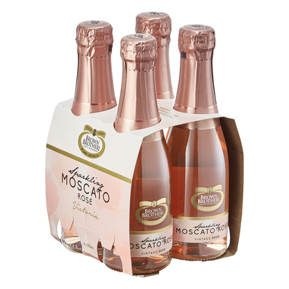 Brown Brothers Sparkling Moscato Rose 4 Pack 200ml