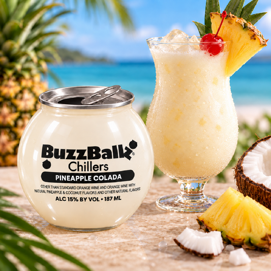BuzzBallz Chillers 15% Pineapple Colada 187mL (New)