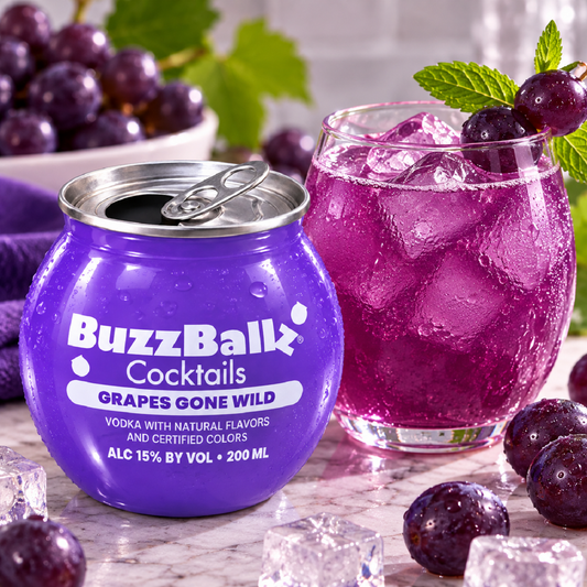 BuzzBallz Cocktails 15% Grapes Gone Wild 200mL (New)