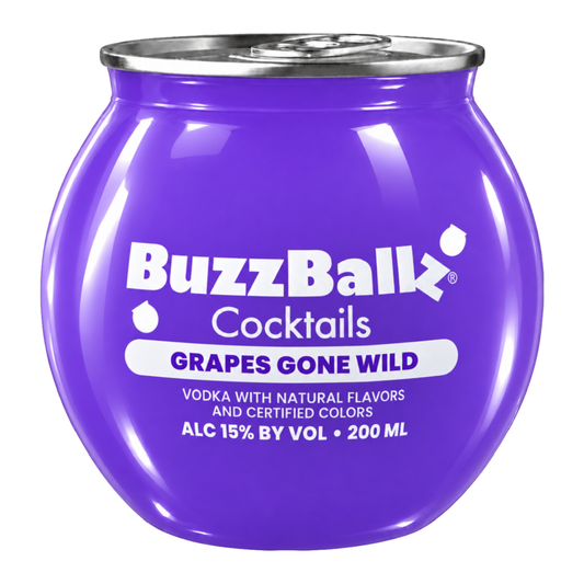 BuzzBallz Cocktails 15% Grapes Gone Wild 200mL (New)