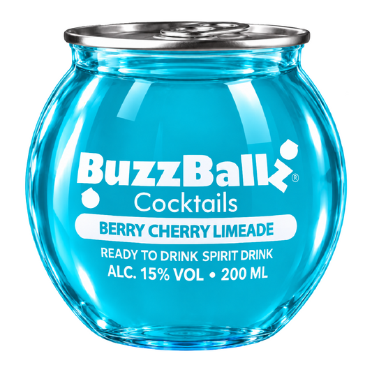 BuzzBallz Cocktails 15% Berry Cherry Limeade 200mL (New)