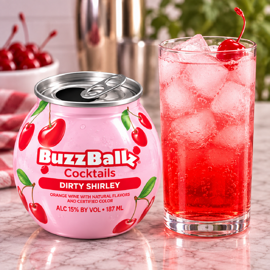 BuzzBallz Cocktails 15% Dirty Shirley 187mL (New)