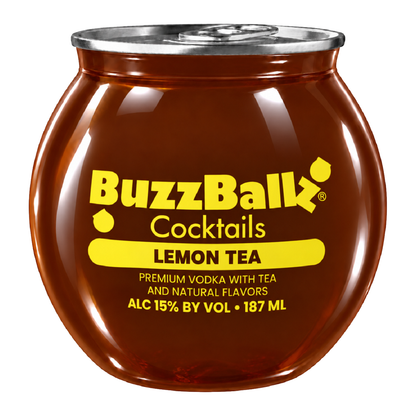 BuzzBallz Cocktails 15% Lemon Tea 187mL - (Available instore only - not sold as singles)