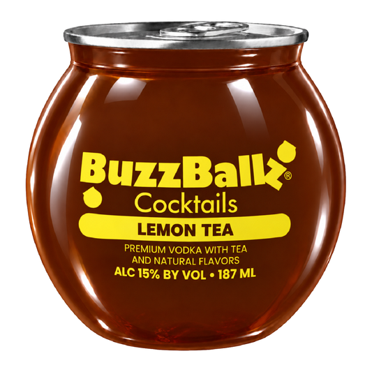 BuzzBallz Cocktails 15% Lemon Tea 187mL (New) - (S-OOS)