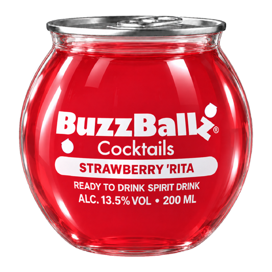 BuzzBallz Cocktails 13.5%  Strawberry Rita 200mL