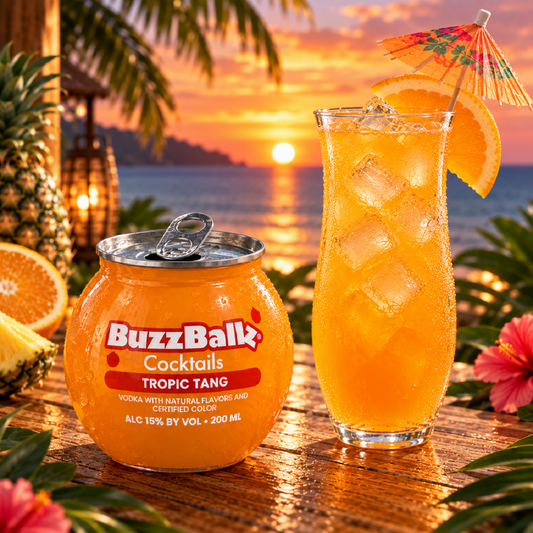 BuzzBallz Cocktails 15% Tropical Tang 200mL (New)
