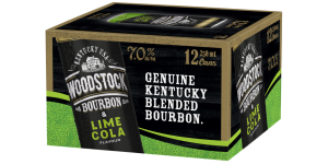 Woodstock Bourbon & Lime Cola 7% 12 Pack 250mL Cans (New)