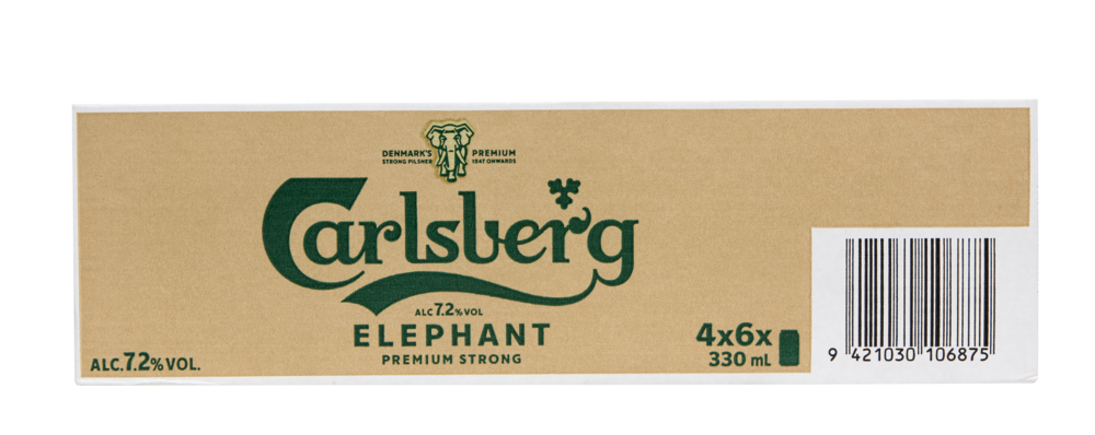 Carlsberg Elephant Beer 7.2% Slab - 24 x 500ml (New-TLT) (TLT-MS)