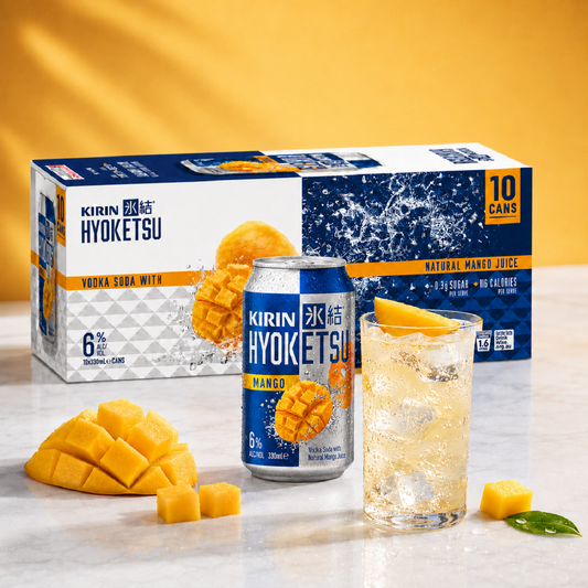 . 1234 Kirin Hyoketsu Mango 6% 10 Pack 330mL Cans (New) (Due End October)