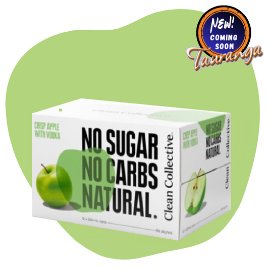 .Clean Collective Crisp Apple Vodka 5% 12 Pack 250mL Cans (New) (Due End of September)