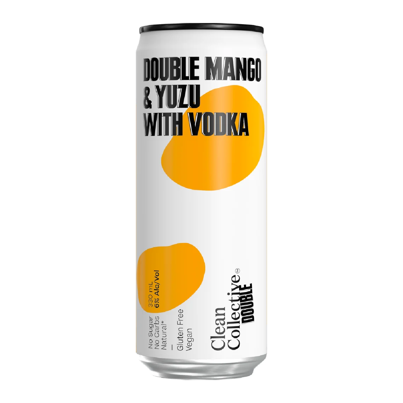 Clean Collective Double Mango Yuzu Vodka 6% 4 Pack 330mL Cans (New)