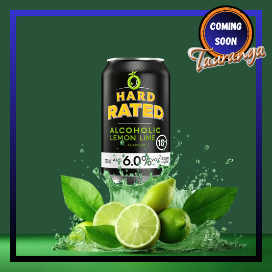 . Hard Rated Lemon Lime 10 Pack 330mL Cans (New) (Due End of October)
