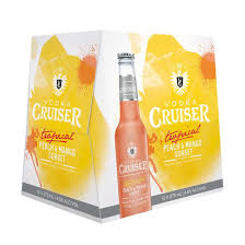 Cruiser Vodka 4.8% Peach & Mango Sorbet 12 Pack 275ml Bottles (EOL)