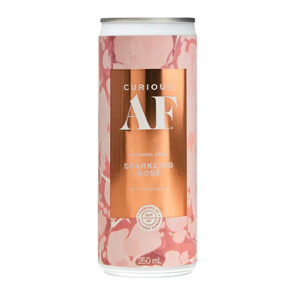 Curious AF ZERO 0% Sparkling Rosé 4 Pack 250mL Cans - (TLT-EOL)