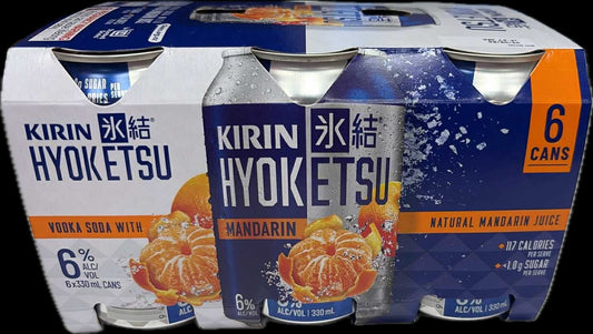 Kirin Hyoketsu Mandarin 6% 6 Pack 330mL Cans (New)