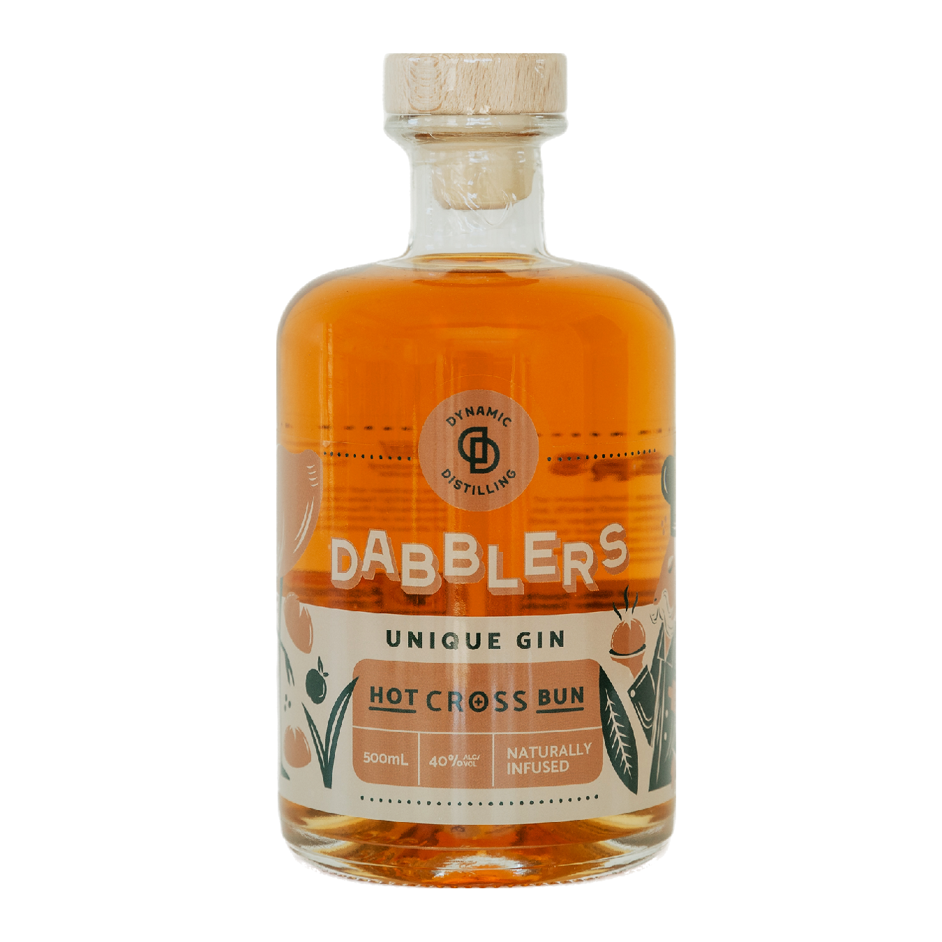 Dabblers Gin Hot Cross Bun 500mL (Limited Edition) (EOL) (Tauranga Special)