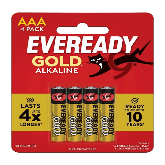 Eveready Gold AAA Batteries 4 Pack - Thirsty Liquor Tauranga