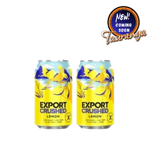 . Export Beer with Crushed Lemon 12 Pack 330mL Cans (Due Late September) (New)