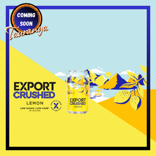 .  Export Crushed Lemon 12 Pack 330mL Cans (New) (Due Second Week October)