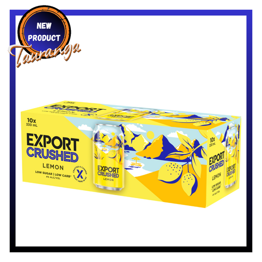 Export Crushed Lemon 10 Pack 330mL Cans (New)