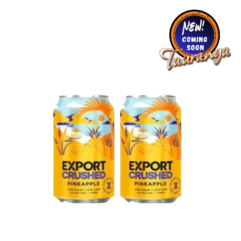 . Export Beer with Crushed Pineapple 12 Pack 330mL Cans (Due Late September) (New)