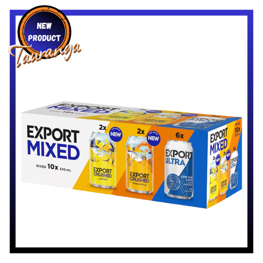 Export Mixed 10 Pack 330mL Cans (New)
