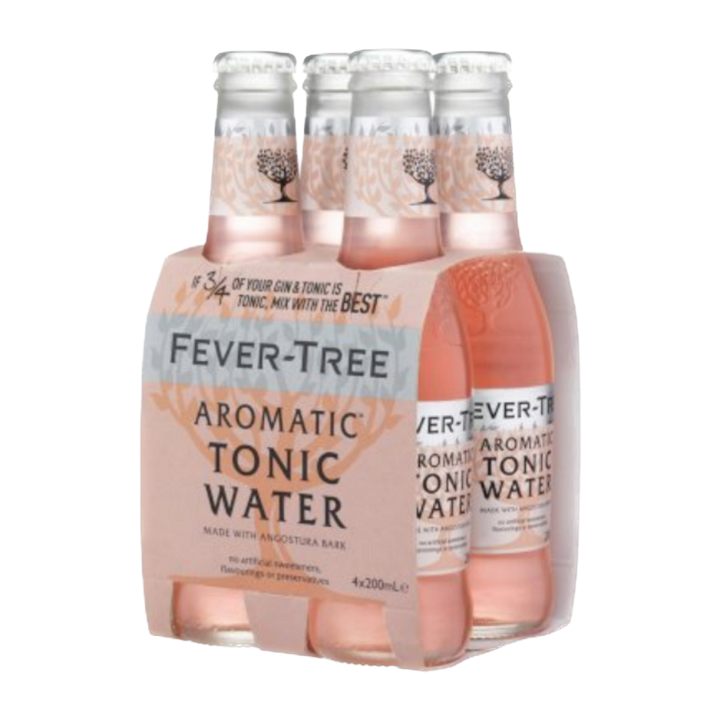 Fever Tree Aromatic Tonic Water 4 Pack 200ml Bottles - Thirsty Liquor Tauranga