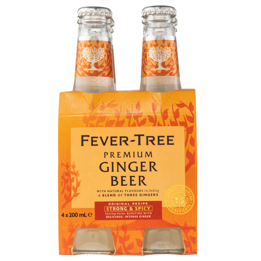 .  Fever-Tree Ginger Beer 4 Pack 200mL Bottles (New) (Due Soon)