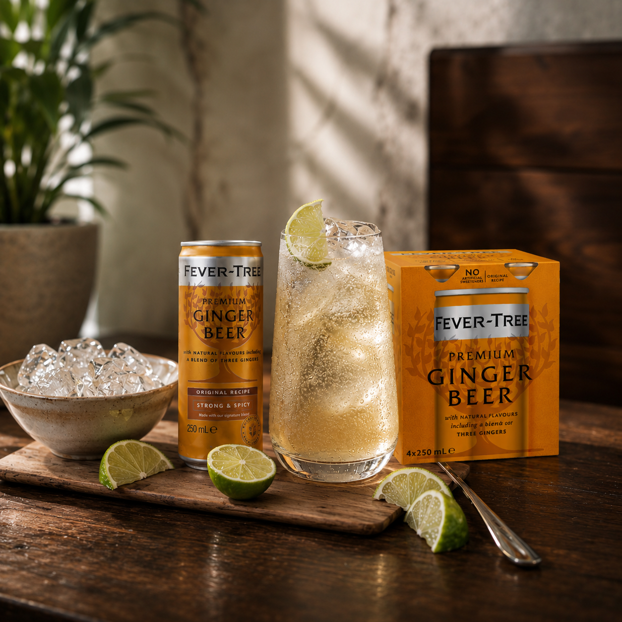 Fever Tree Ginger Beer 4 Pack 250mL Cans (DATED) - (TLT-EOL)