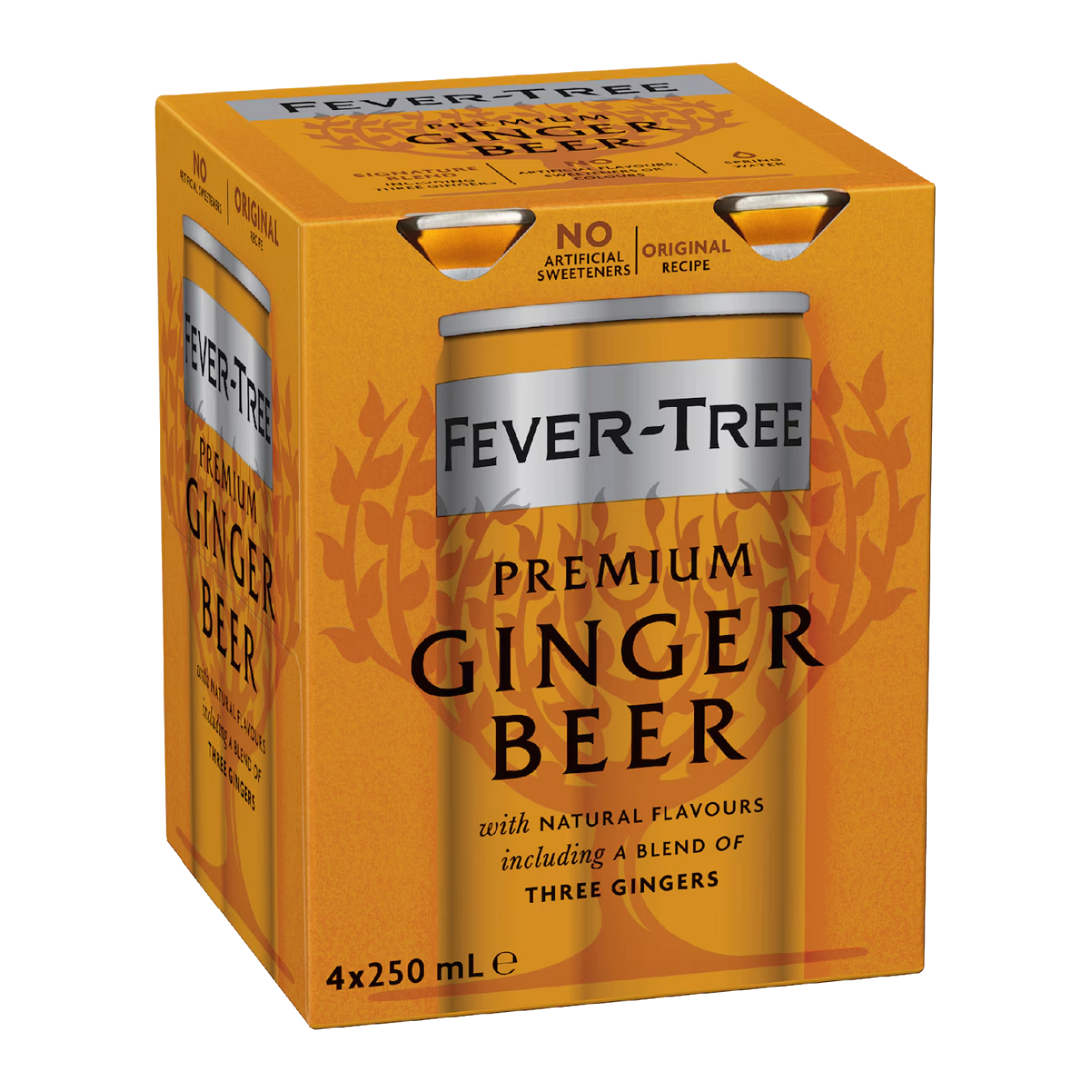 Fever Tree Ginger Beer 4 Pack 250mL Cans (DATED) - (TLT-EOL)