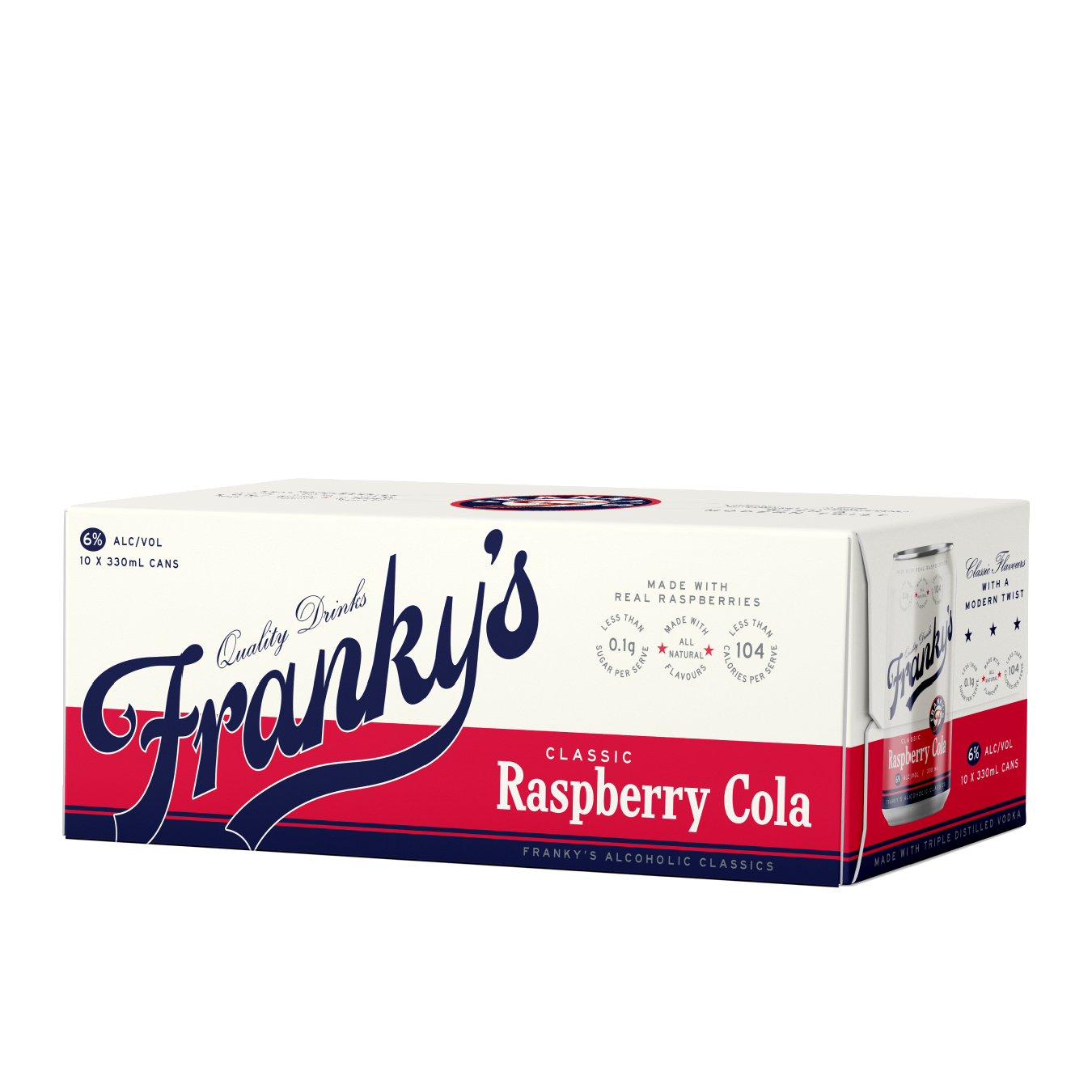 Franky's Raspberry Cola 6% 10 Pack 330mL Cans - (TLT-EOL)