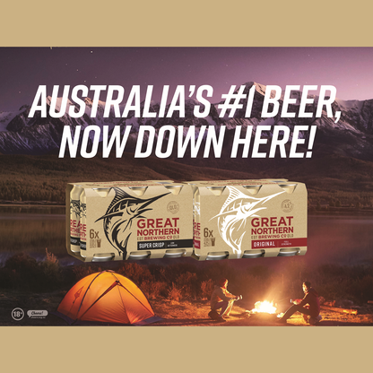 Great Northern Original Lager 4.2% 6 Pack 375mL Cans