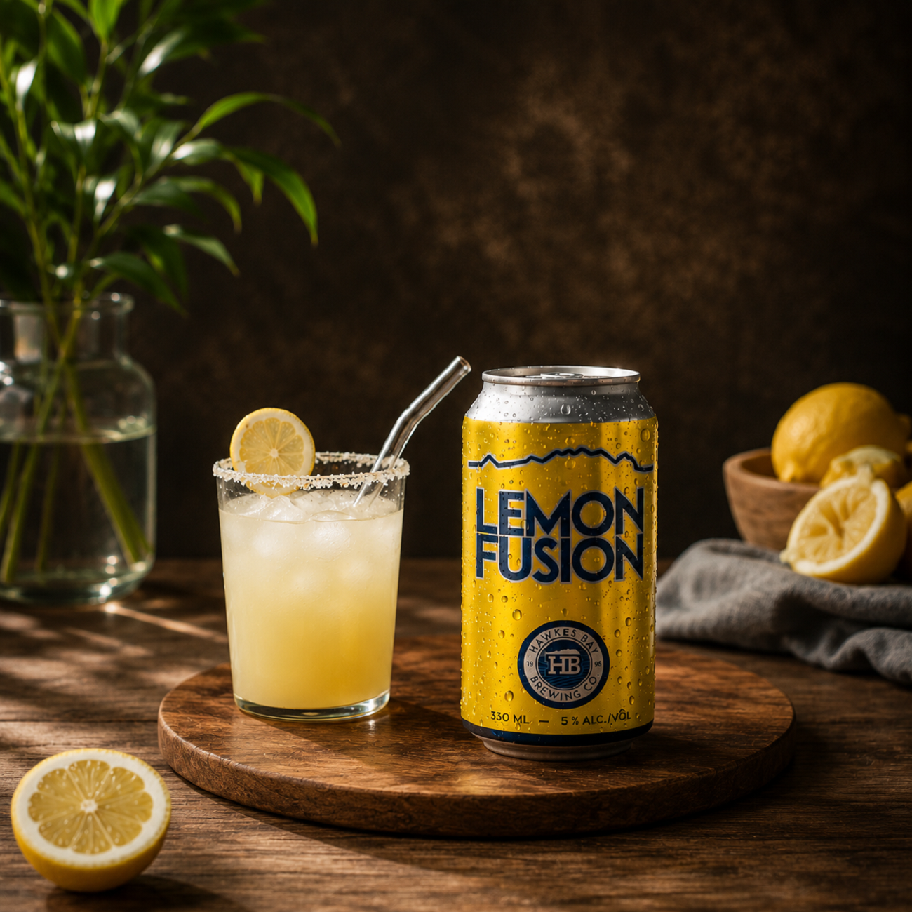 HBBC Hard Lemon Fusion 4 Pack 330mL Cans - (TLT-EOL)