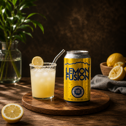 HBBC Hard Lemon Fusion 4 Pack 330mL Cans - (TLT-EOL)